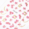 Selbstklebende Nagelsticker mit Blumenmotiv CM-047