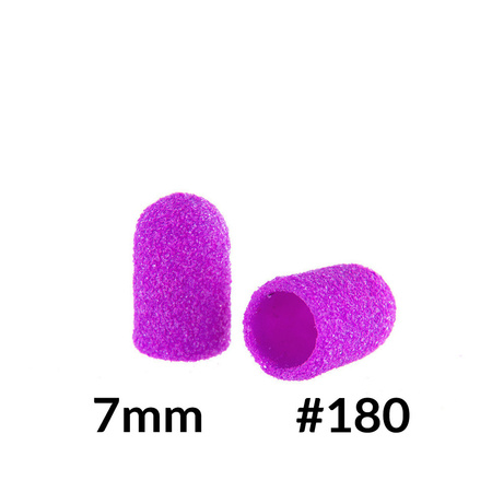 Capuchons pour pédicure 7 mm, gradation 180, 10 pièces, ABS, Podo AlleMed, violet