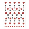 Thin, self-adhesive heart-shaped nail stickers JO-1027