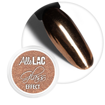 Mirror dust effect for nail decoration Glass Effect AlleLac Carmel No. 13
