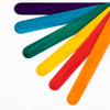 AlleMed disposable wooden ENT spatulas for waxing, 100 pcs, mixed colors