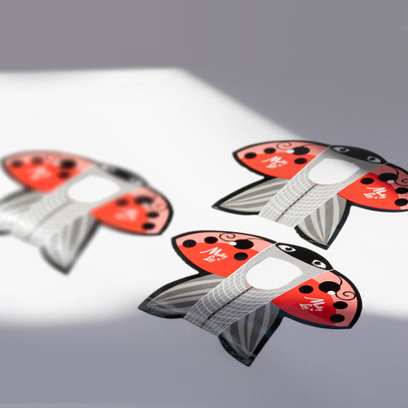 Plantillas para moldes de uñas «Ladybug» (mariquita) de MollyLac, 100 unidades