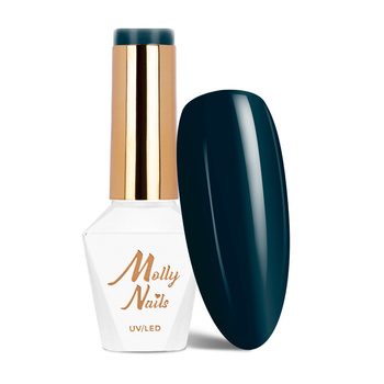 Smalto ibrido Molly Nails Blue Sky Deep Green-Blue senza HEMA/Di-HEMA 8 g n. 118