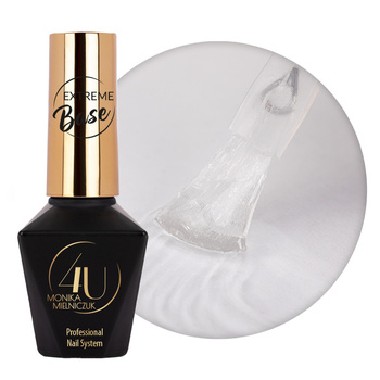 Extreme Base by Monika Mielniczuk Molly Nails: A Flexible Base Coat with High Adhesion, Clear, HEMA/Di-HEMA-Free, 10g