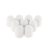 Pedicure caps 7 mm, 240 grit, 10 pcs Fabric Podo AlleMed White