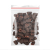 Abrasive caps for pedicure with cotton center, 16 mm, 60 grit, brown, AlleMed, 100 pcs.