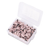 Maniküre- und Pediküre-Kappen, Schleifspitzen, Mini-Zylinder, 3 mm, Körnung 240, rosa, 50 Stück