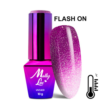 MollyLac Thermo Flashing Lights Nodisco hybrid nail polish, 10 g, No. 690