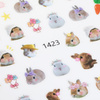 Adhesivos finos para uñas con motivos de Pascua, n.º 1423