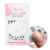 Dünne selbstklebende Nagelsticker in Blattform F564 MollyNails