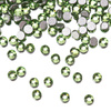 SS3 Peridot glass nail rhinestones, approx. 50 pcs