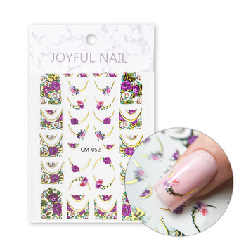 Self-adhesive flower nail stickers CM-052