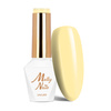 Esmalte híbrido LED/UV Gel Polish Molly Nails Power Flower n.º 720 Yellow Daffodil sin HEMA ni Di-HEMA, 8 g