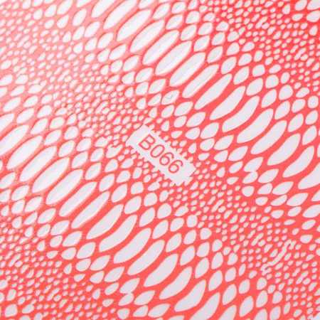 Adhesivos para uñas finos y autoadhesivos con efecto iridiscente, diseño de piel de serpiente «Snake Skin» en rosa claro