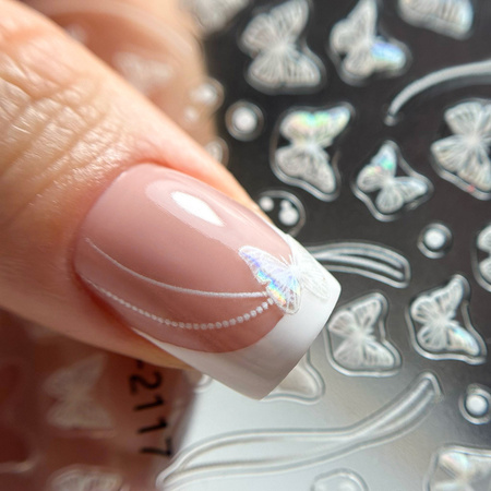 5D self-adhesive nail stickers with bows SD-2117