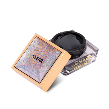 Gel de construcción autonivelante, duro y de densidad media, Molly Nails Clear, sin HEMA ni Di-HEMA, 15 g