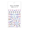 THIN SELF-ADHESIVE FEATHER NAIL STICKERS F054