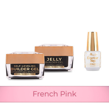 PRO MATCH SYSTEM 2+1 French Pink: 2 gel da 50 g: Jelly&SelfLeveling; + Doctor Top da 15 g IN OMAGGIO