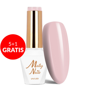 5+1 gratis Smalto ibrido Molly Nails I'm Nudelover Nudematic senza HEMA/Di-HEMA 8 g n. 522