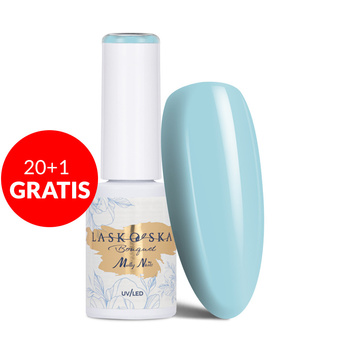 20+1 gratis Smalto ibrido LED/UV Gel Polish Molly Nails @Bouquet by Laskovska Plumbago Sky senza HEMA/Di-HEMA 7 g