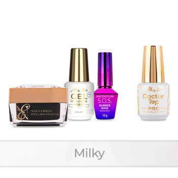 PRO MATCH SYSTEM 3+1 Milky: 2 gel: SelfLeveling® in flacone + Base + Doctor Top 15 g IN OMAGGIO