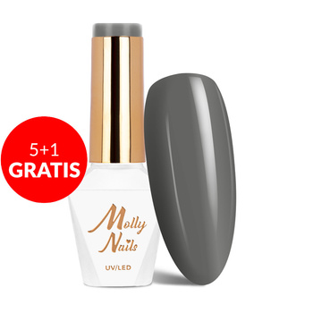 5+1 безкоштовно Гібридний лак Molly Nails Pure Nature Silence без HEMA/Di-HEMA, 8 г, № 100