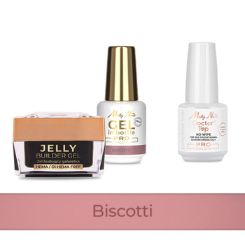 PRO MATCH SYSTEM 2+1 Biscotti: 2 гелі LED/UV: Jelly&Gel у пляшці + Doctor Top 15 г БЕЗКОШТОВНО