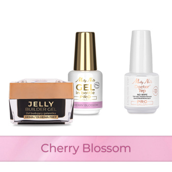 PRO MATCH SYSTEM 2+1 Cherry Blossom: 2 гелі LED/UV: Jelly&Gel у флаконі + Doctor Top 15 г БЕЗКОШТОВНО