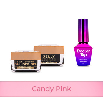 PRO MATCH SYSTEM 2+1 Candy Pink: 2 гелі по 15 г: Jelly&SelfLeveling; + Doctor Top 10 г БЕЗКОШТОВНО